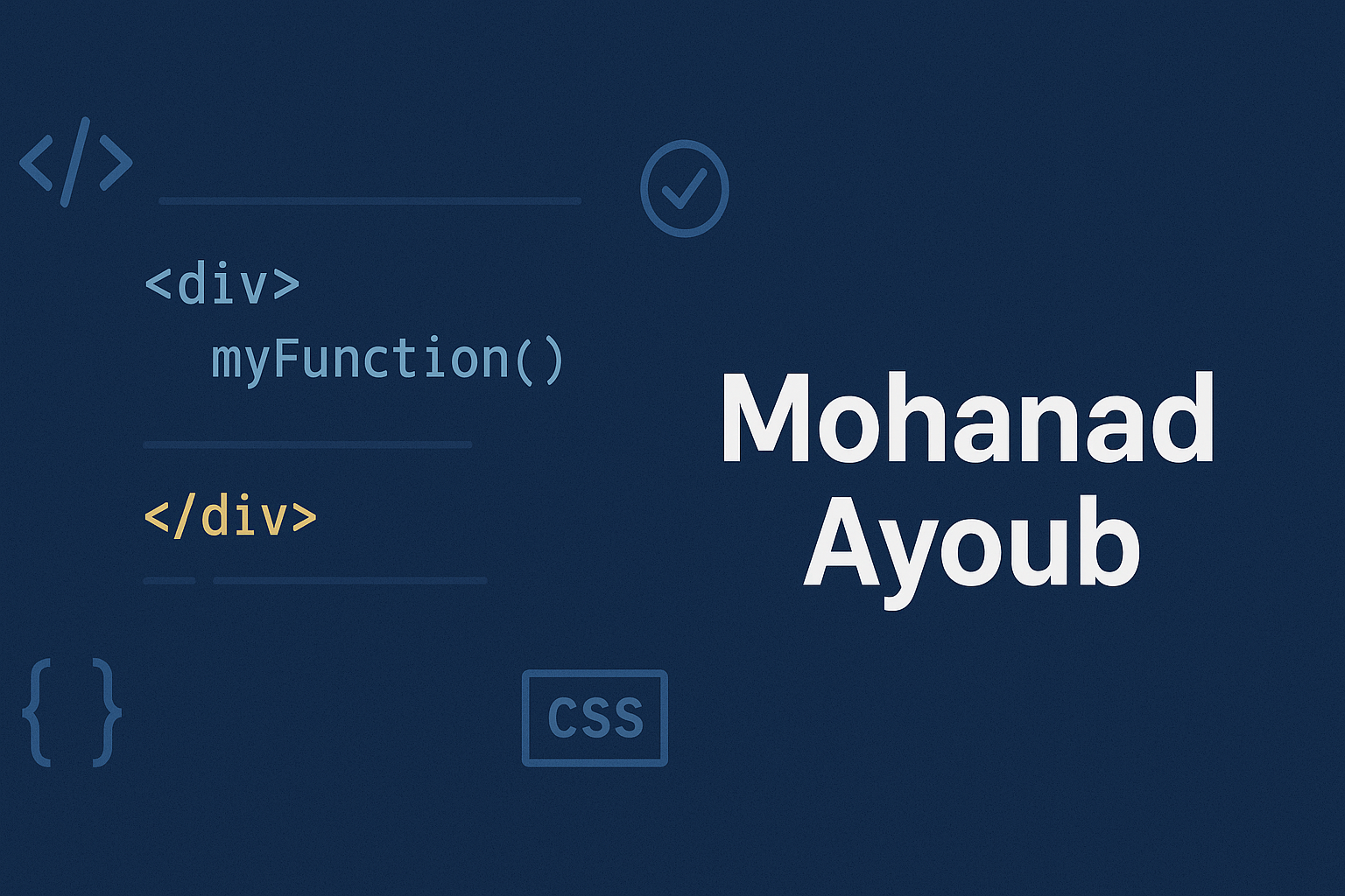 Mohanad Portfolio Image